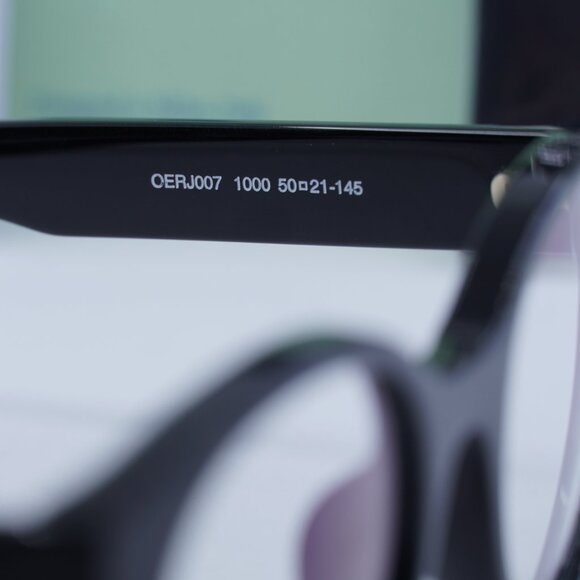 Final Price! Off-White OERJ007 STYLE 2 AF 1000 Black Eyeglasses 50mm - Picture 8 of 10
